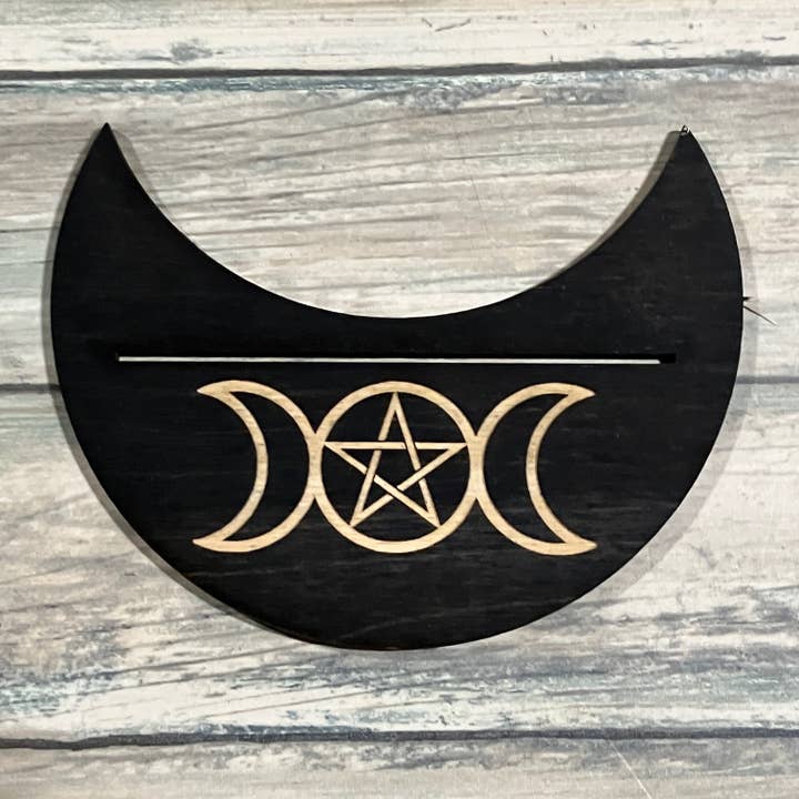 Zen and Meow - Wholesale Tarot Cards - Triple Moon Pentagram Tarot Card Holder