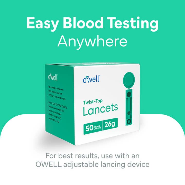 OWELL LLC - Wholesale First Aid Kit - OWELL Twist Top Lancets, 26 Gauge