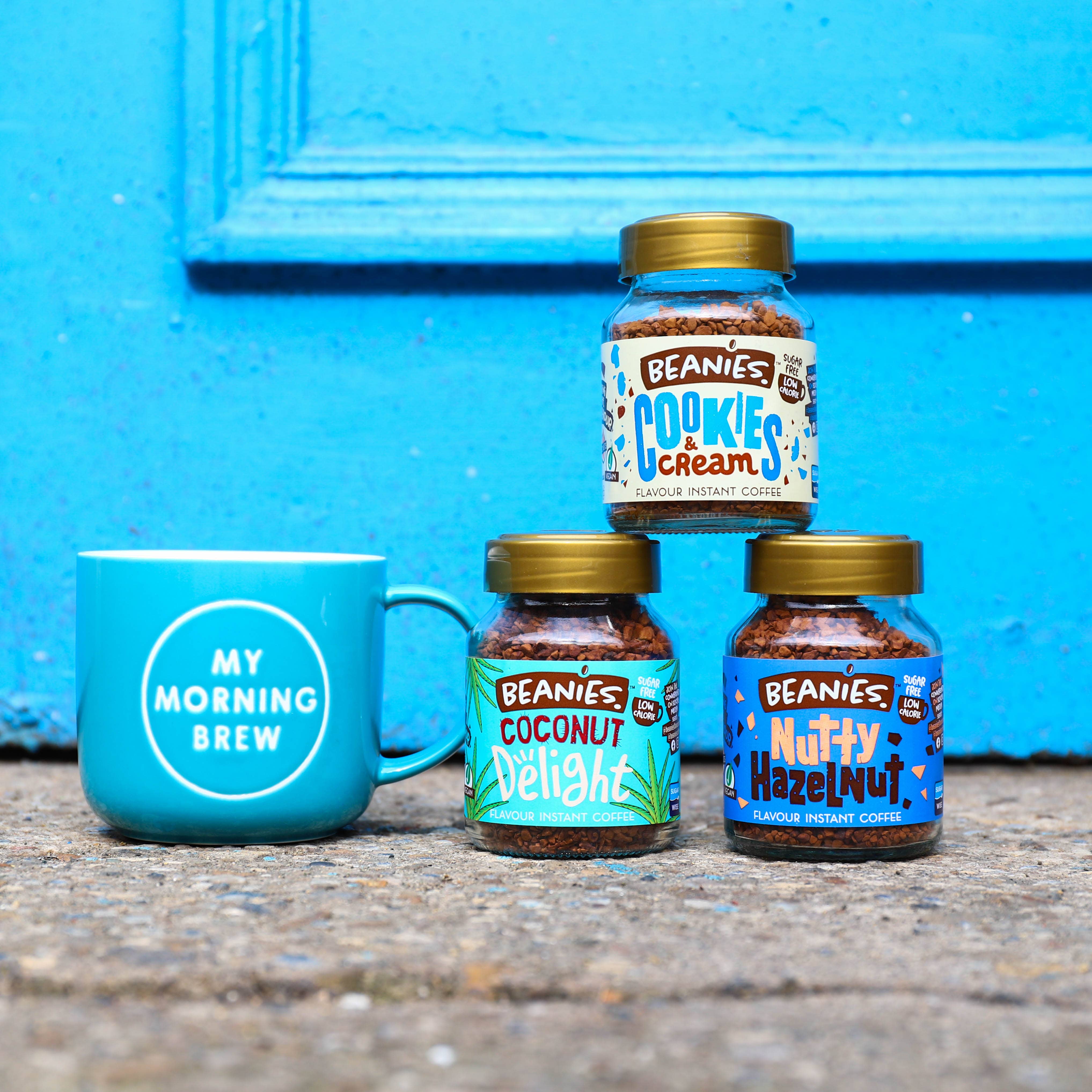 Beanies The Flavour Co. Ltd – Engroshandel Instant kaffe/espresso – Beanies 50 g instantkaffe med hasselnøddesmag2