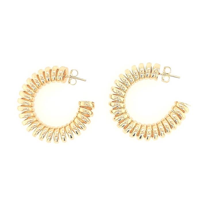 Spiral Open Hoops for wholesale by Lacosta Jewelry Corp
