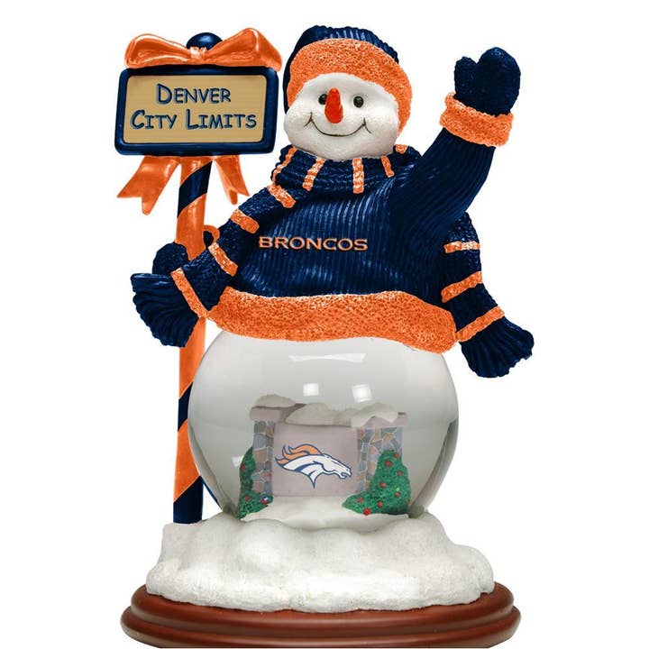 City Limits Snowman, Denver Broncos for wholesale by The Memory Company
