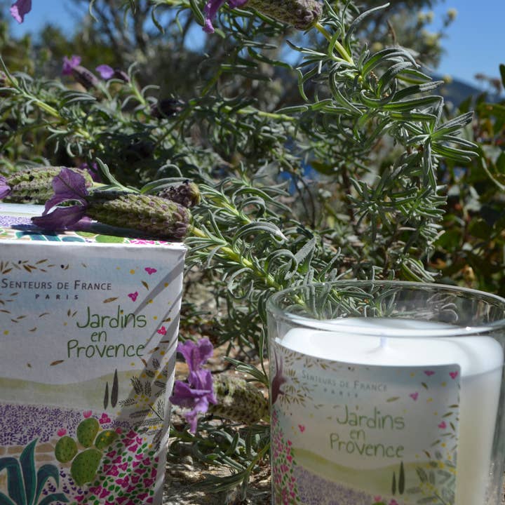 Lavender Jardins en Provence scented candle for wholesale by Senteurs De France