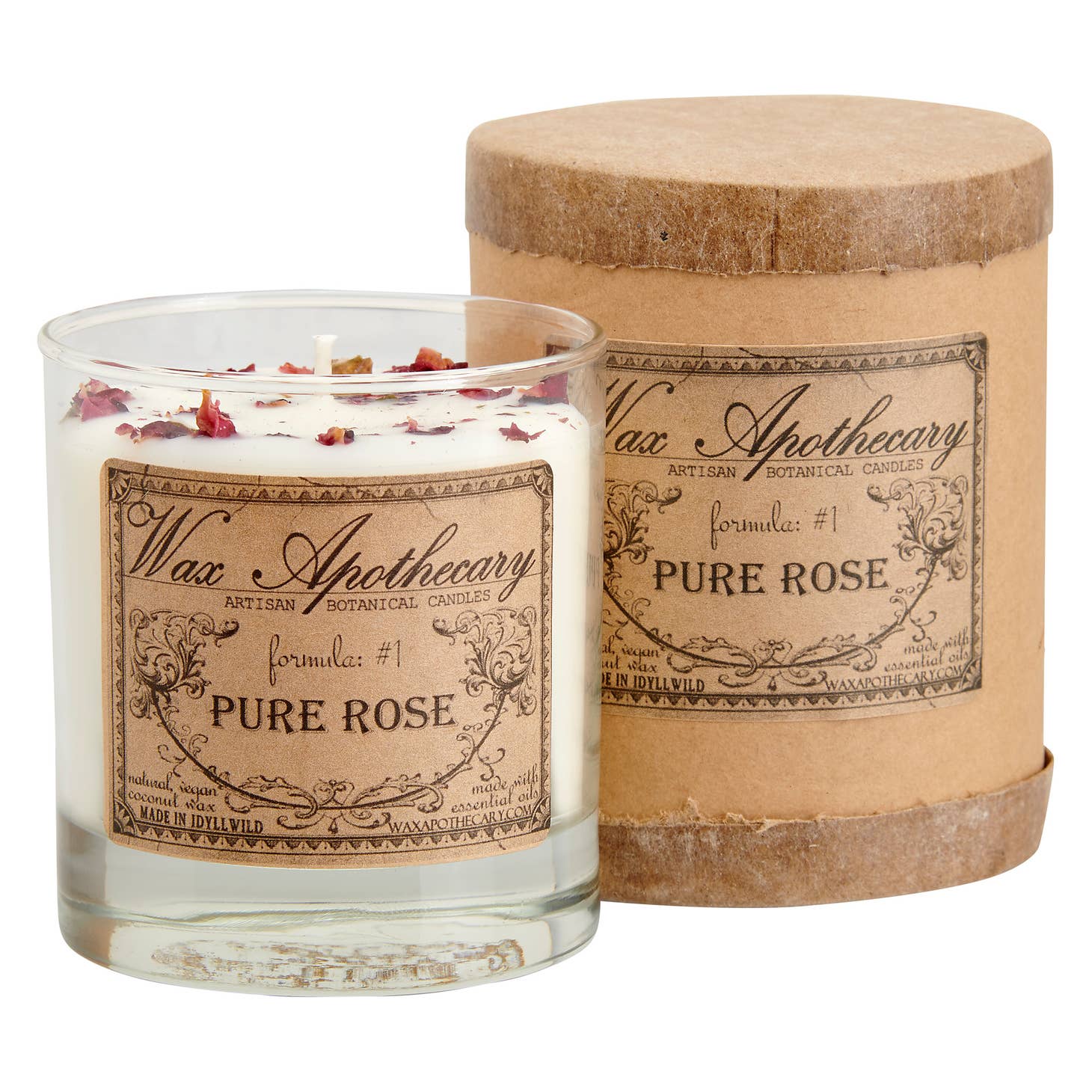 Wax Apothecary Rose Botanical Candle