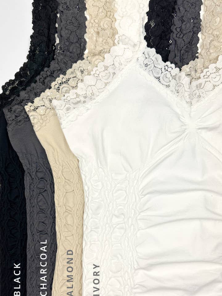 ELIETIAN - Wholesale Camisole - Women's - Lace Corset Cami - CURATED PACKS 16/PK3