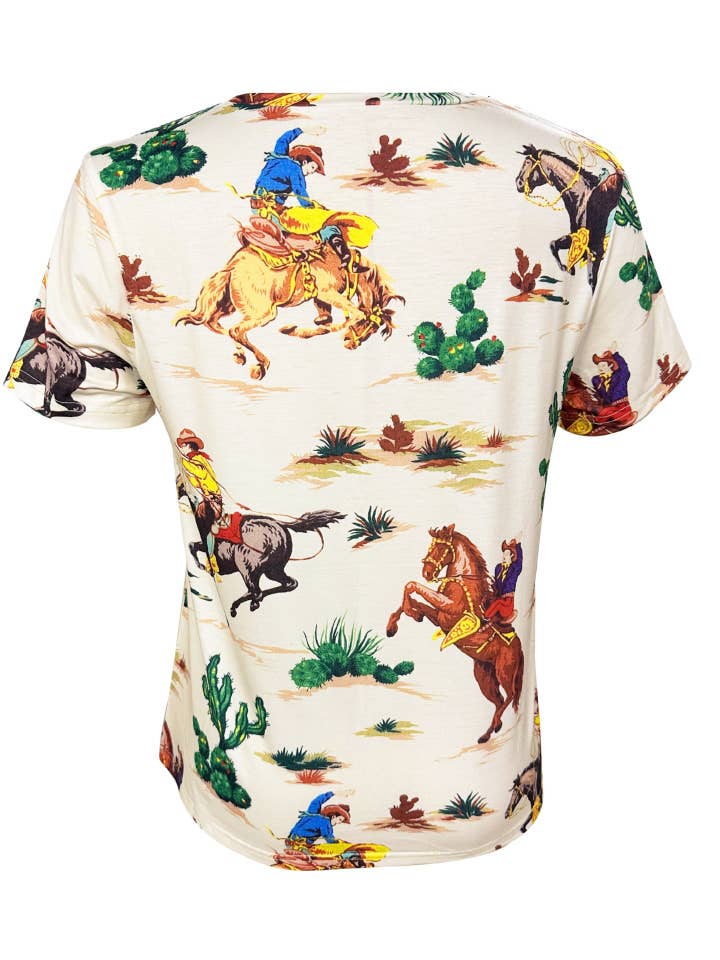 Rosa Clothing - Wholesale T-Shirt - Women's - Cowboy Rodeo Western Graphic T-Shirt9