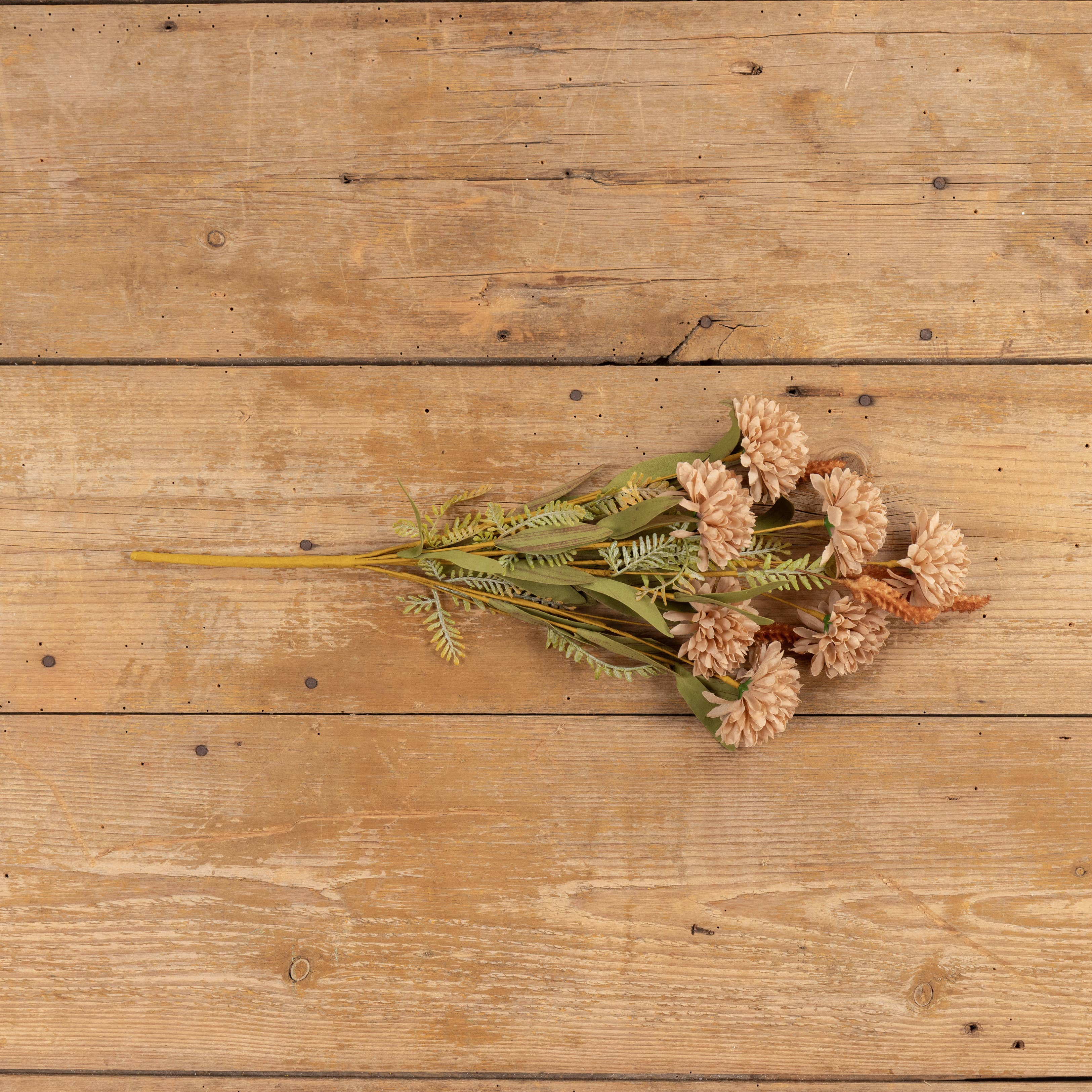 Ragon House - Wholesale Artificial flowers - 21" TAN DAHLIA & HEATHER BUSH2