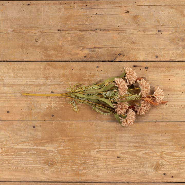 Ragon House - Wholesale Artificial flowers - 21" TAN DAHLIA & HEATHER BUSH2