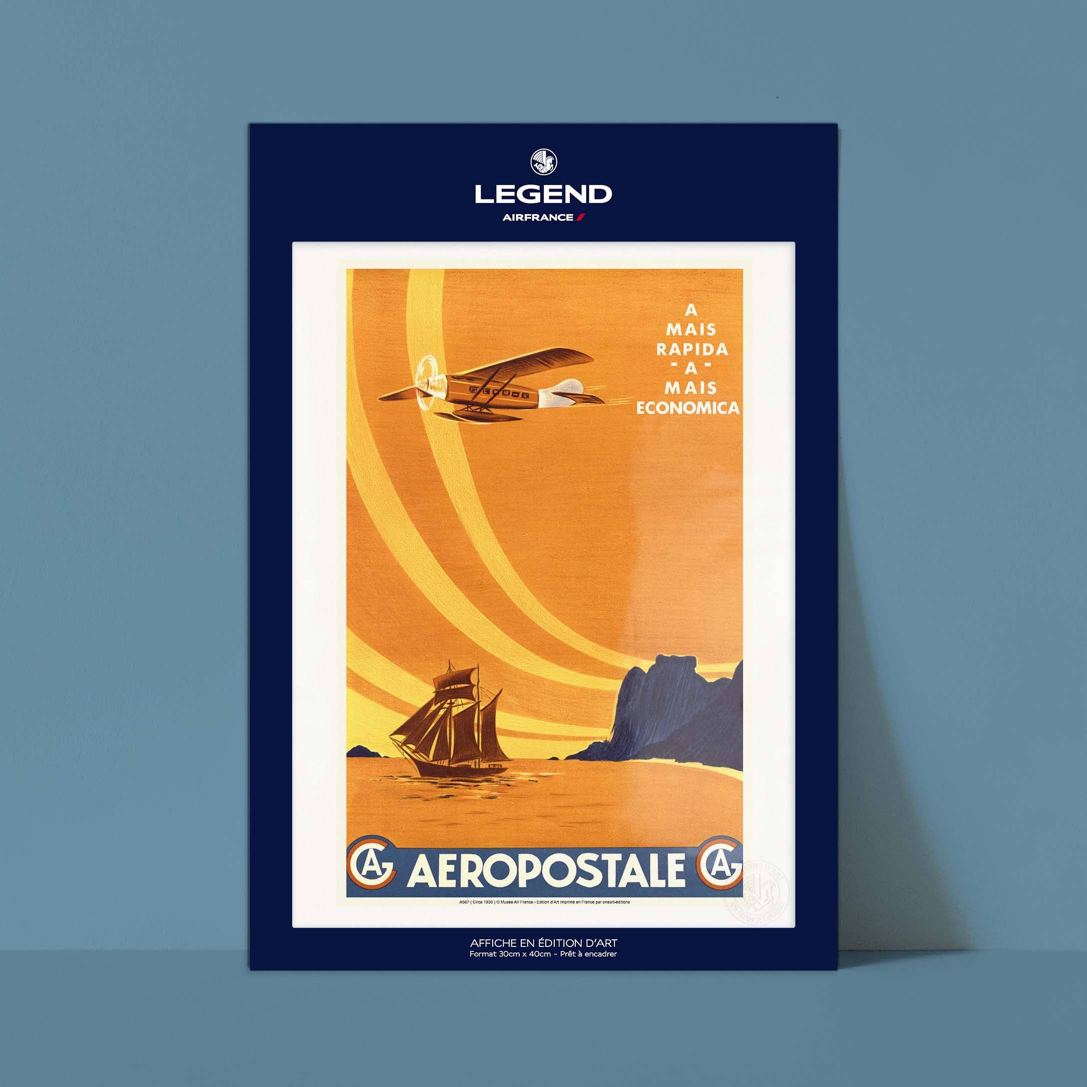 Oneart - Wholesale Poster - Air France Aéropostale Poster / The Fastest - AFL05675