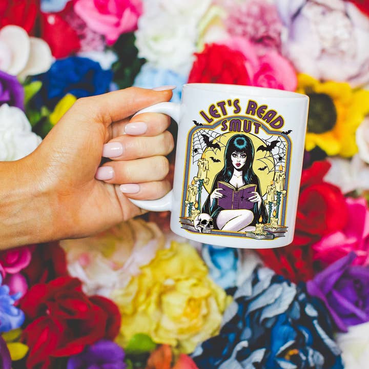 Ace the Pitmatian Co - Wholesale Coffee Mug - Let’s Read Smut Bookish Mug1