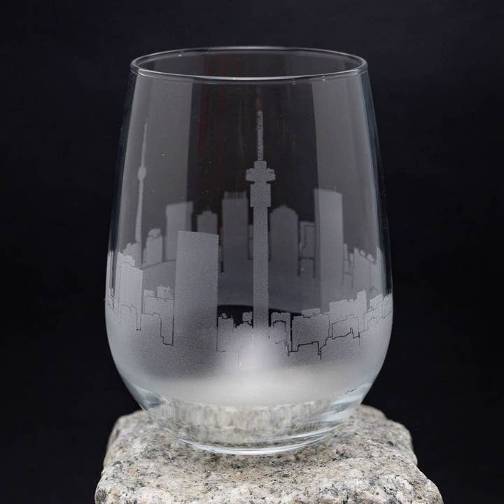Johannesburg, Sydafrika Skyline vinglas för wholesale av Urban & Etched