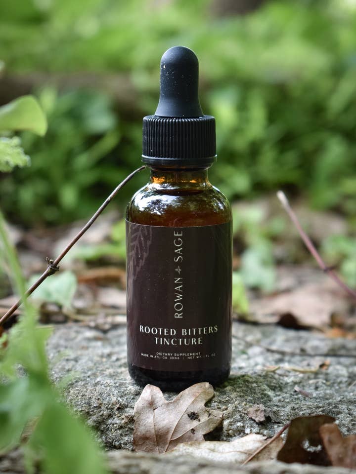 Rooted Bitters Tincture Formula – Supports Healthy Digestion for wholesale by Rowan + Sage