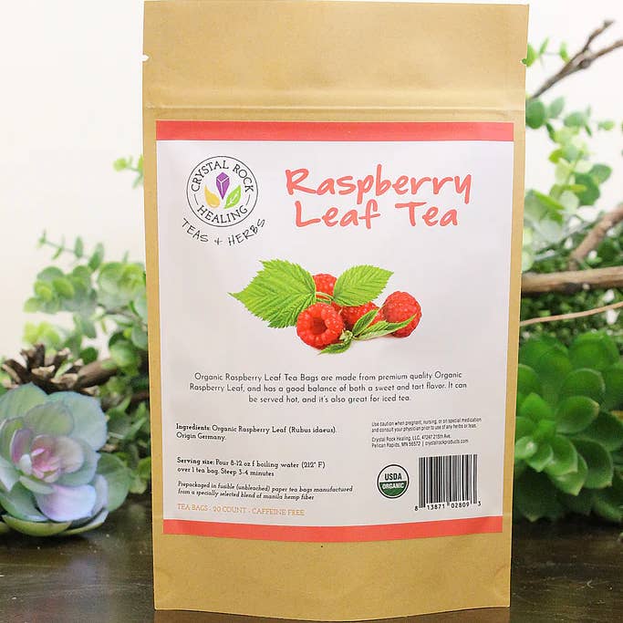 Crystal Rock Healing, LLC - Wholesale Health/Detox Tea - Raspberry Leaf Tea Bag 20ct Organic