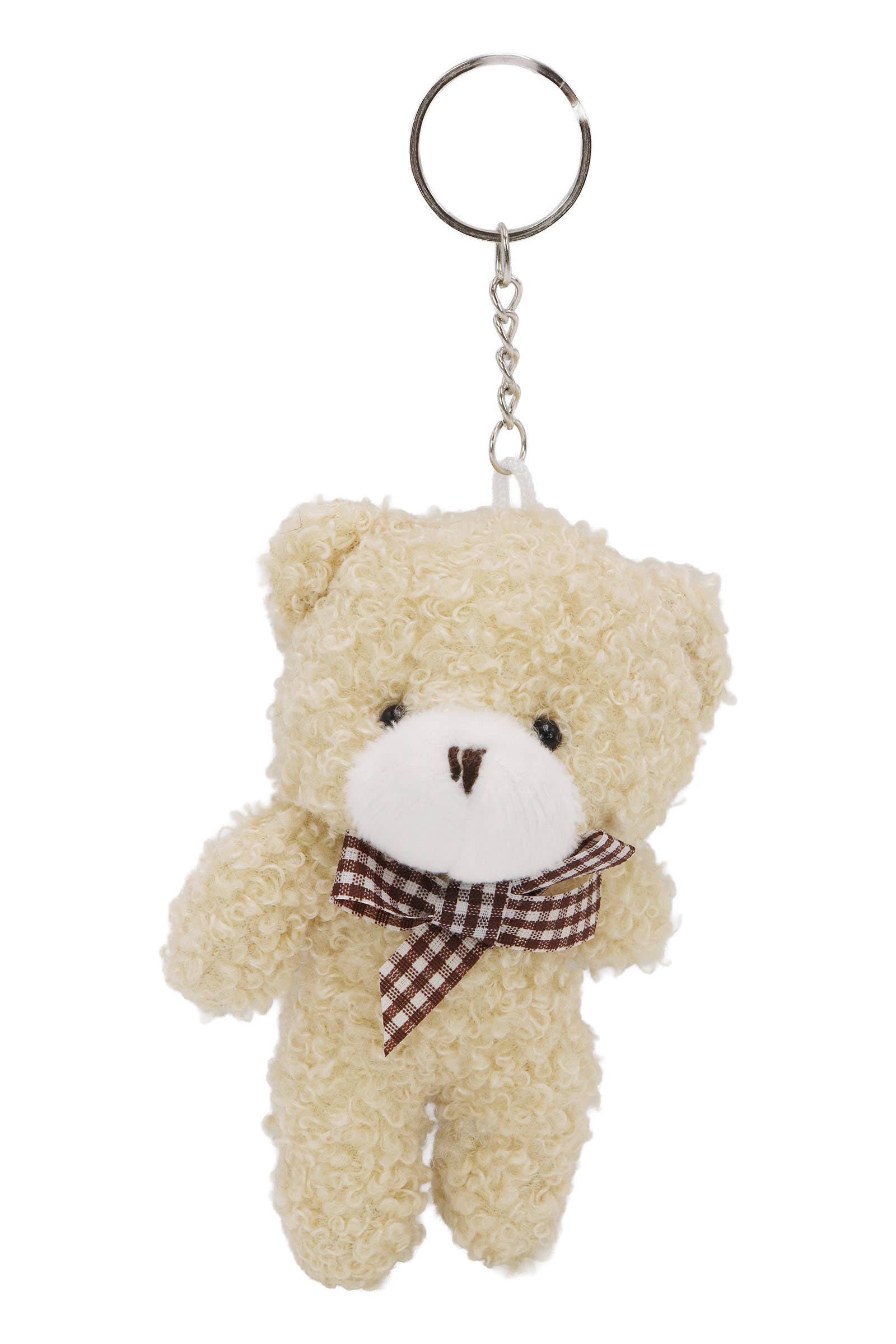 ASSORTITI Portachiavi Orsetto Fuzzy Terry in Pile Imbottito in vendita all'ingrosso su Faire6
