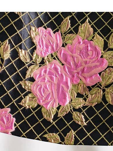 Black DR903Y Handmade Beaded Embossed Sleeveless Elegant Dress for wholesale on Faire5