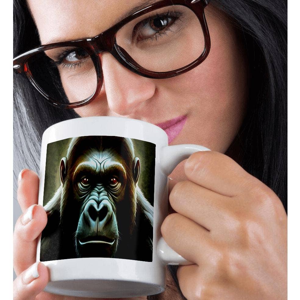 3dRose – wholesale Coffee mug – 3dRose, Ape Mountain Gorilla Fun Face Character Portrait, Mug9
