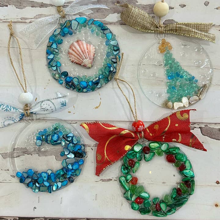 Seaglass Ornaments - Create Your Own Design and other Purchase Wholesale oyster shells for crafts. Free Returns & Net 60 Terms on Faire trending on Faire.