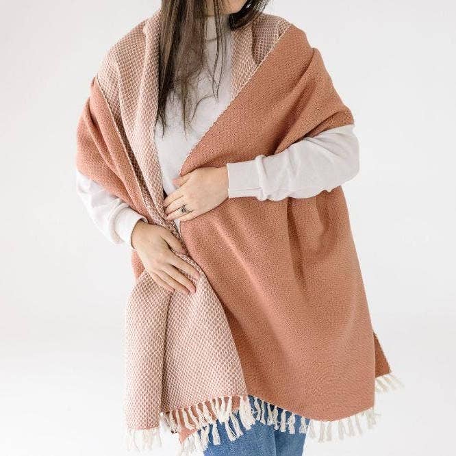 Châle en coton éthiopien tissé à la main Maya pour la vente par Sabahar Europe