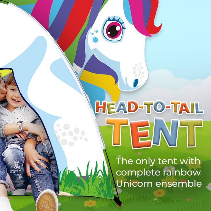 Toysical - Wholesale Tent - Kids - Unicorn Kids Play Tent with Princess Playhouse