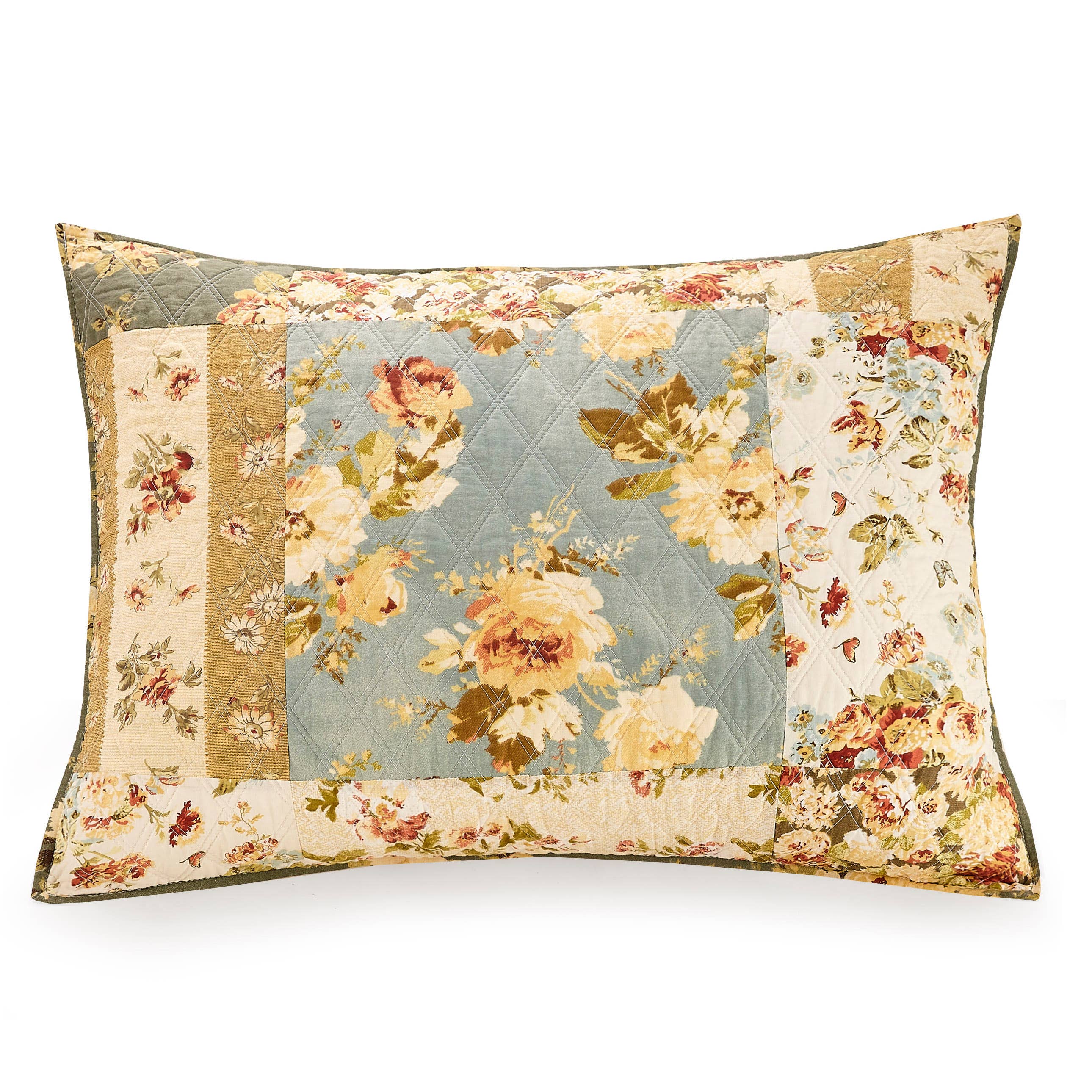 Peking Handicraft - Wholesale Bedding Set - Floral Patch 3-Piece Quilt Set by Modern Heirloom1