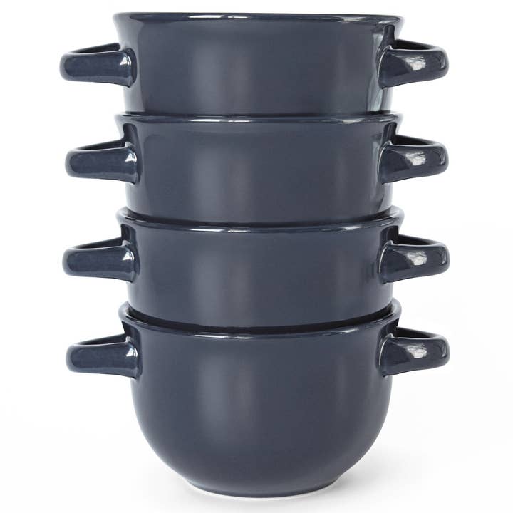 Kook - Wholesale Serve Bowl - Kook Ceramic Soup Crocks, 18 oz, Set of 418