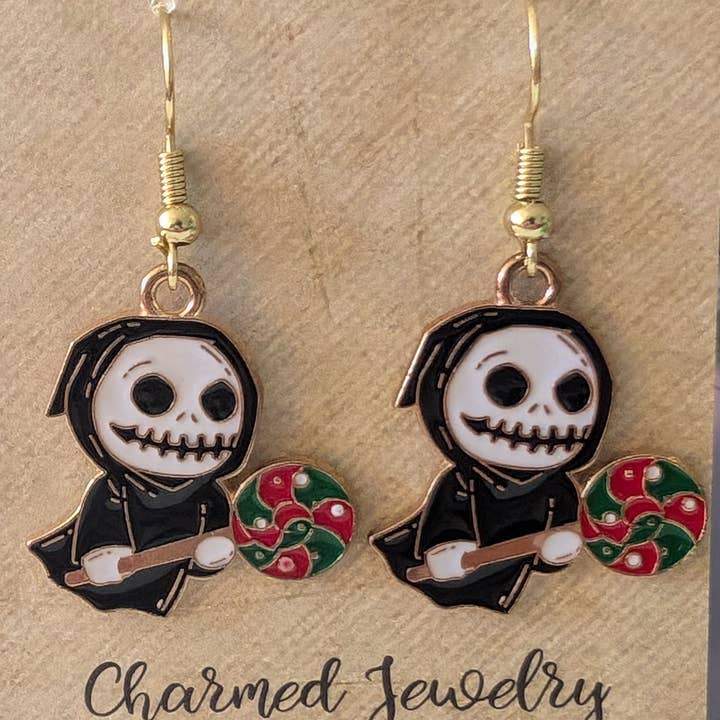 Con-Quest Crafts - Wholesale Charm/dangle bracelet - Nightmare Christmas Earrings, Necklaces & Zipper Pulls1