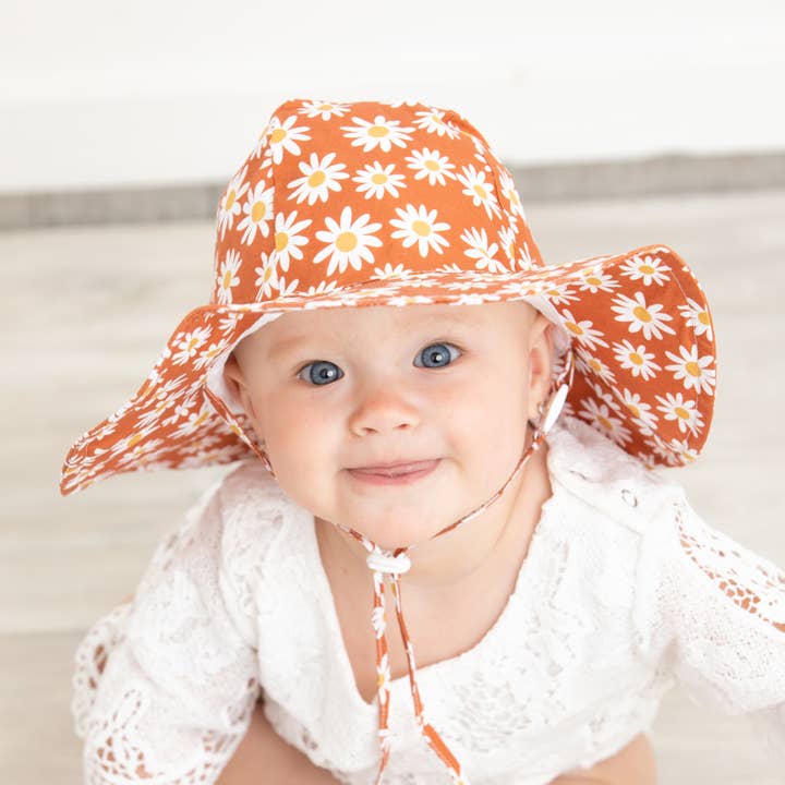 Huggalugs - Wholesale Sun Hat - Kids - Ginger Daisy Sunhat UPF 50+ Baby & Toddler1