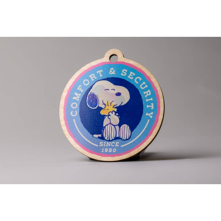 LaserMach - Wholesale Luggage tag - Peanuts® “Comfort & Security” Wooden Bag Tag6