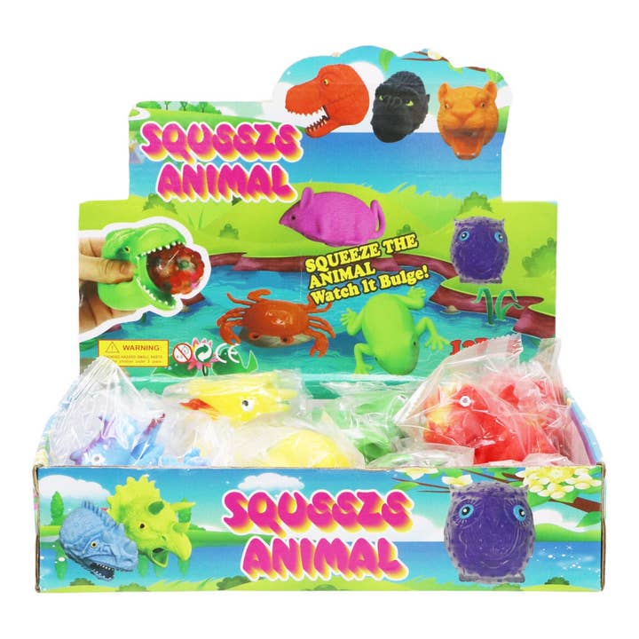 ASSORTED Dragon Dinosaur Jiggly Slime Filled Squishy Toy - 12 Pcs for wholesale on Faire2