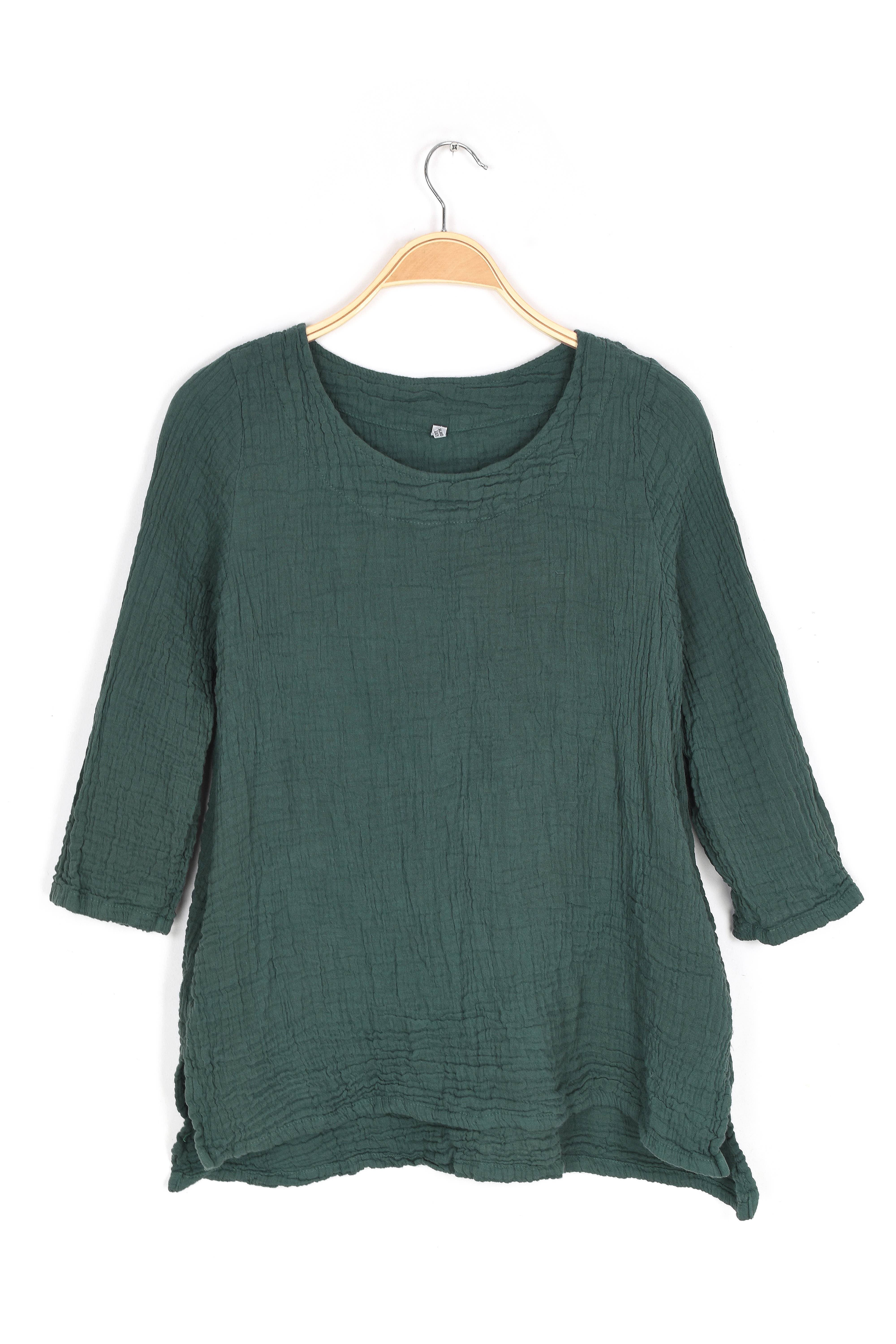 Nusantara Inc. - Wholesale Blouse - Women's - Thai Cotton Long Sleeve Tunic-03477 (S/M, L/X, XXL)15