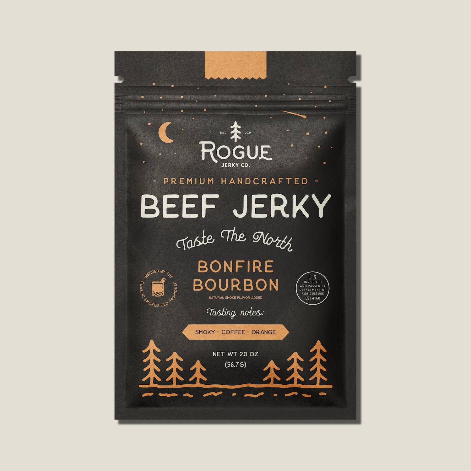 Rogue Jerky Co. - Wholesale Jerky - Bonfire Bourbon Beef Jerky