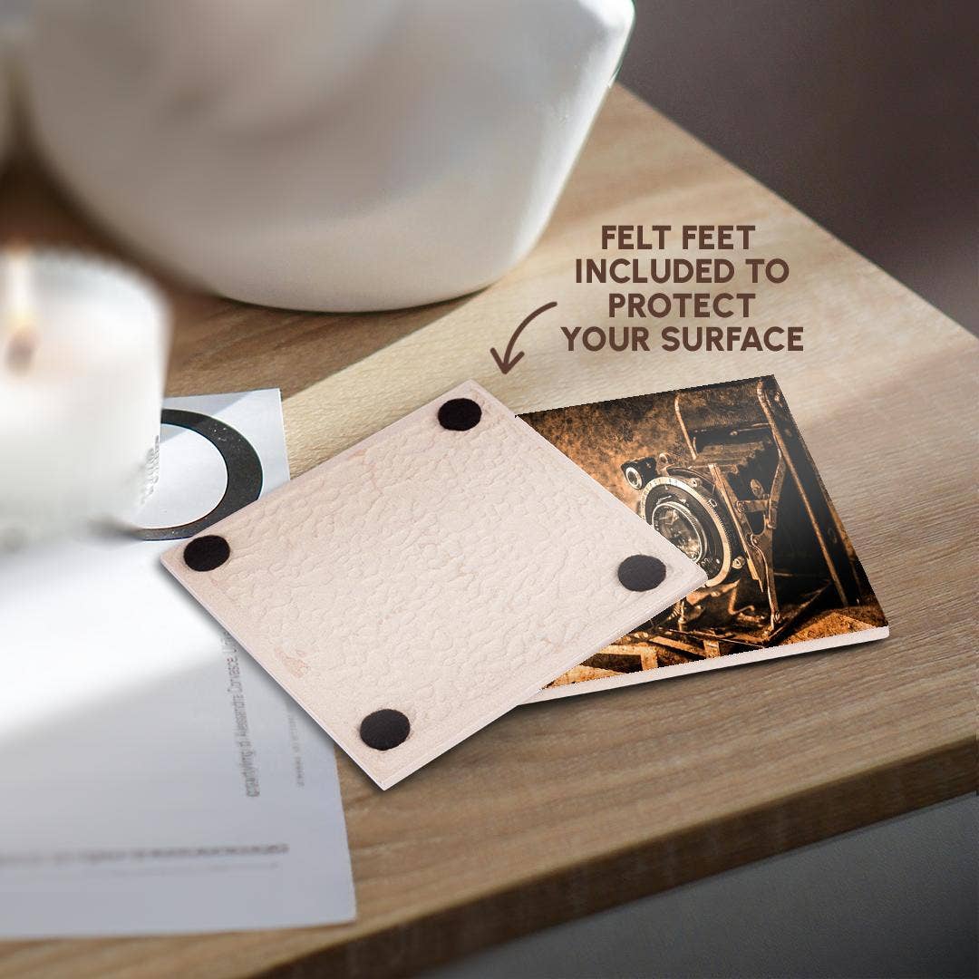 3dRose - Wholesale Coasters - 3dRose, Image of Old Grungy Film Camera, Coaster3