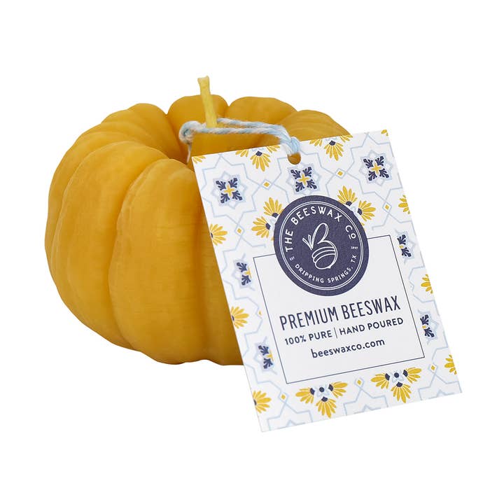 Pumpkin Beeswax Candle for wholesale by The Beeswax Co.