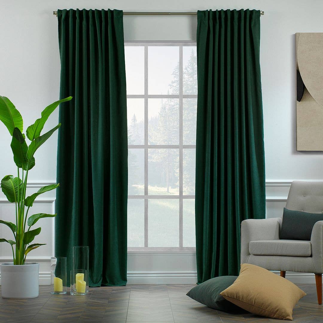 Bes Home Design - Wholesale Curtain - 100" Wide & Extra Long Matte Decorative Custom Size Curtain34
