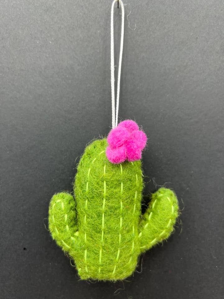 Ornamento a forma di cactus di Natale (OR17) (set di 5) per la vendita all'ingrosso da parte di NURBU INC.