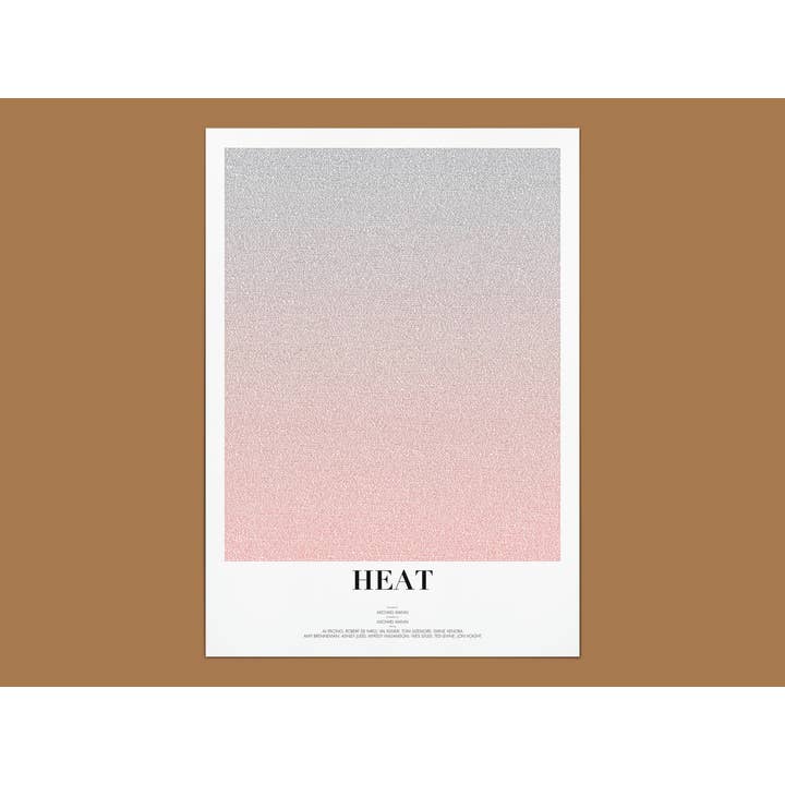 Heat Film Script Film Poster Kunstdruk voor wholesale door Fade Out Prints
