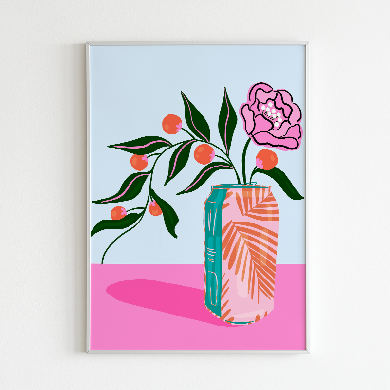 Tara Reed - Wholesale Kunstprint - "Bloemenkan" 8" x 10" Giclée Kunstdruk1