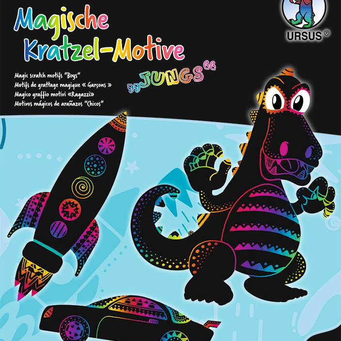 Desenhos de arranhões mágicos “rapazes” por atacado de URSUS® / Buntpapierfabrik Ludwig Bähr GmbH & Co. KG