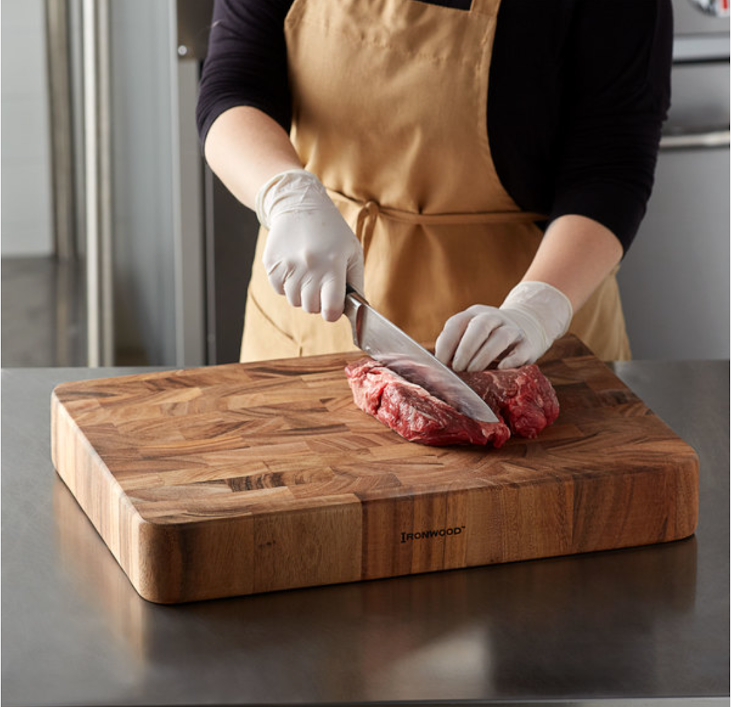Fox Run Brands - Wholesale Cutting Board - Ironwood Union Stockyard Butcher Block, Acacia, 20" x 14"3