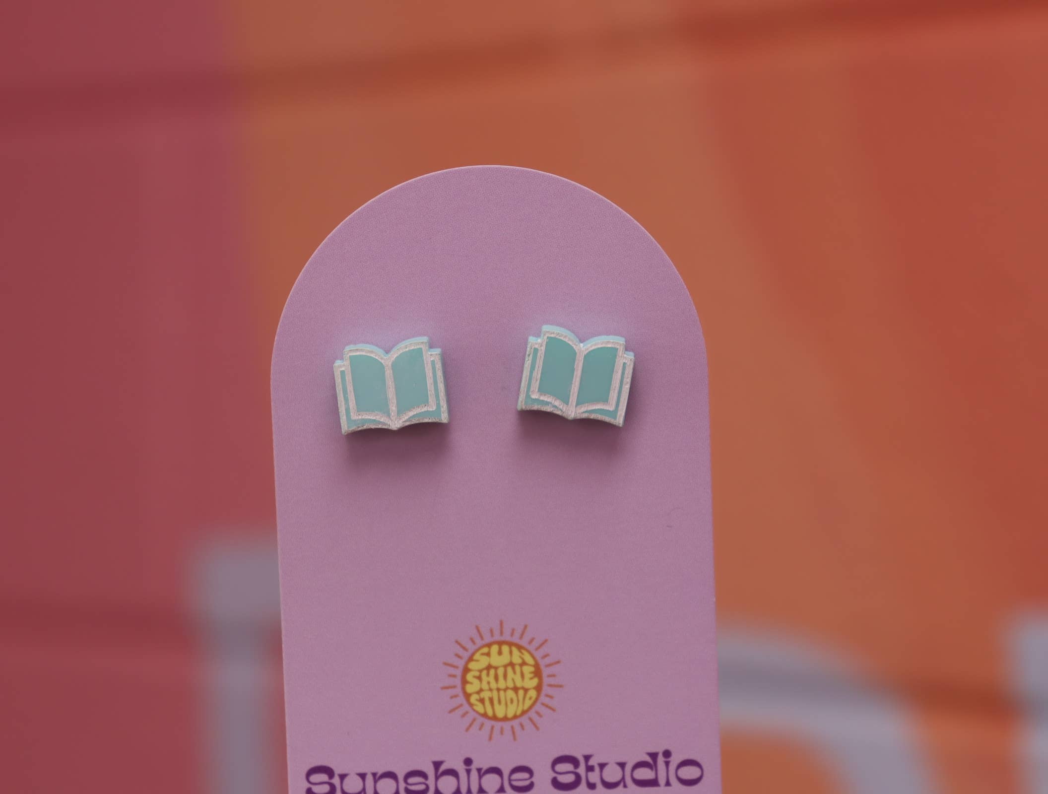 Sunshine Studio - Wholesale Stud/Post Earrings - Open Book Tiny Stud Earrings36