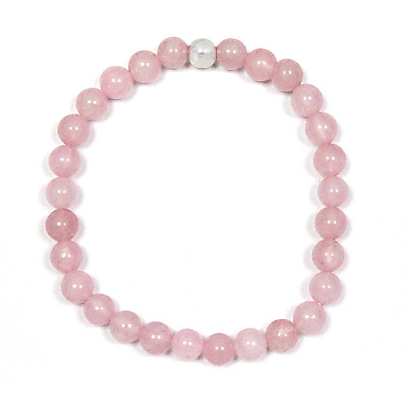 Ethike.eu - Wholesale Beaded Bracelet - 6mm rose quartz bracelet2