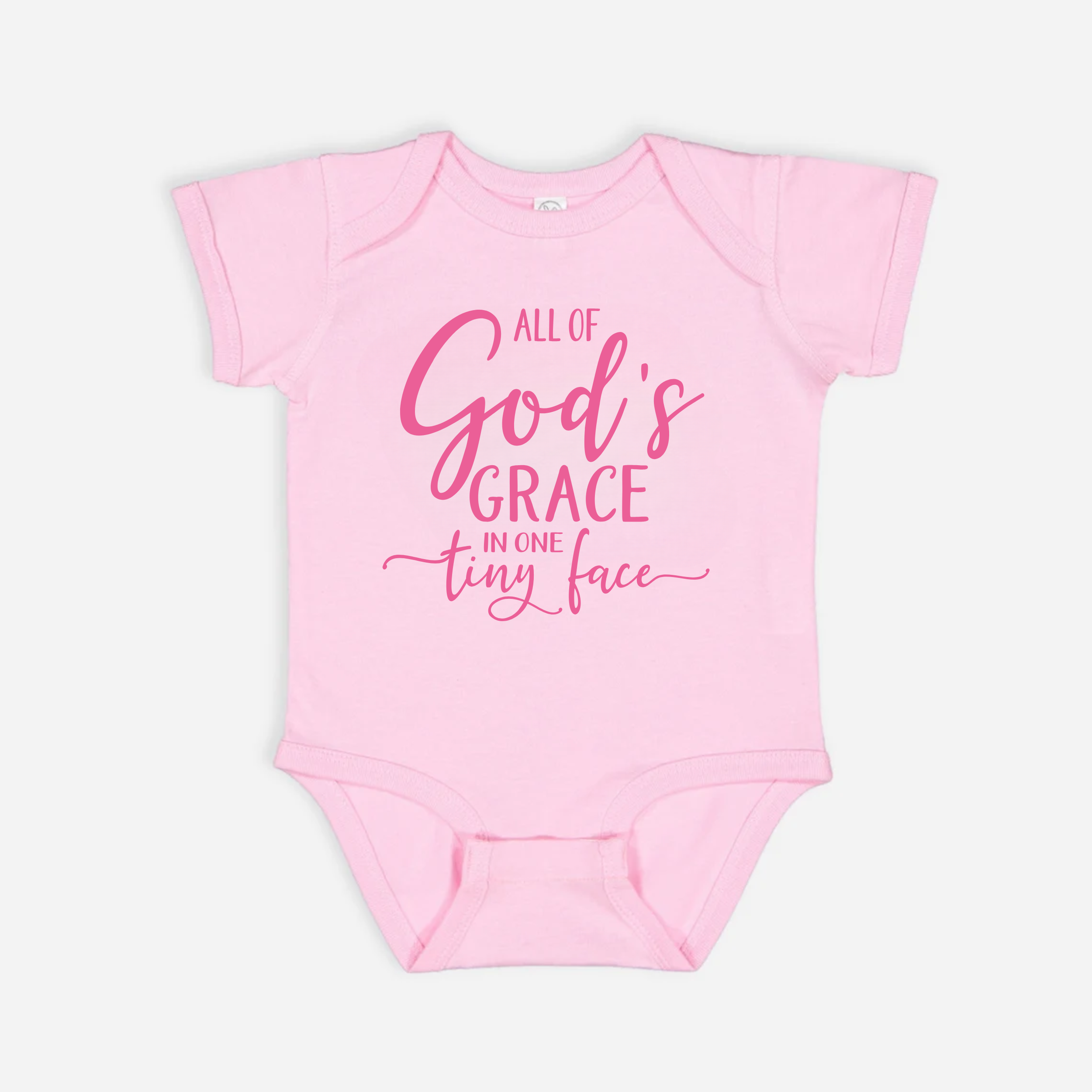 Faith & Life Christian Brands - Wholesale Bodysuit (Non-Footed) - Baby - All of God's Grace Baby Girl Infant Onesie Bodysuit1