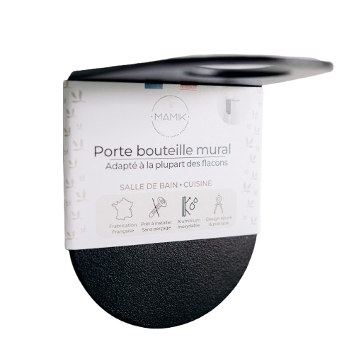 MAMIK - Wholesale Bathroom Accessory Set - Wall-mounted bottle holder - no drilling - Black8