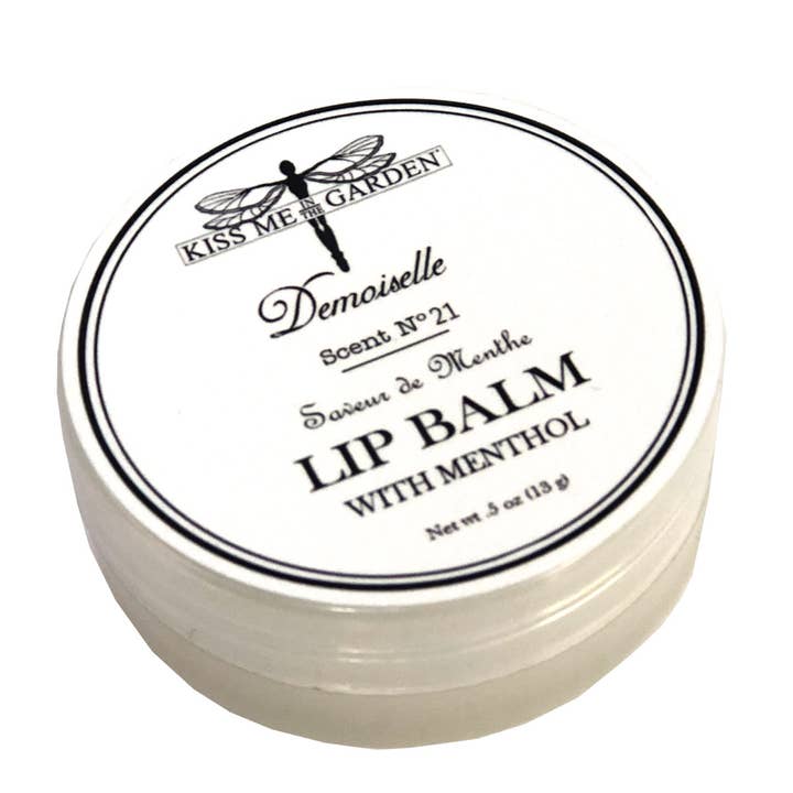 0.5 oz Demoiselle Lip Balm for wholesale by Kiss Me in the Garden