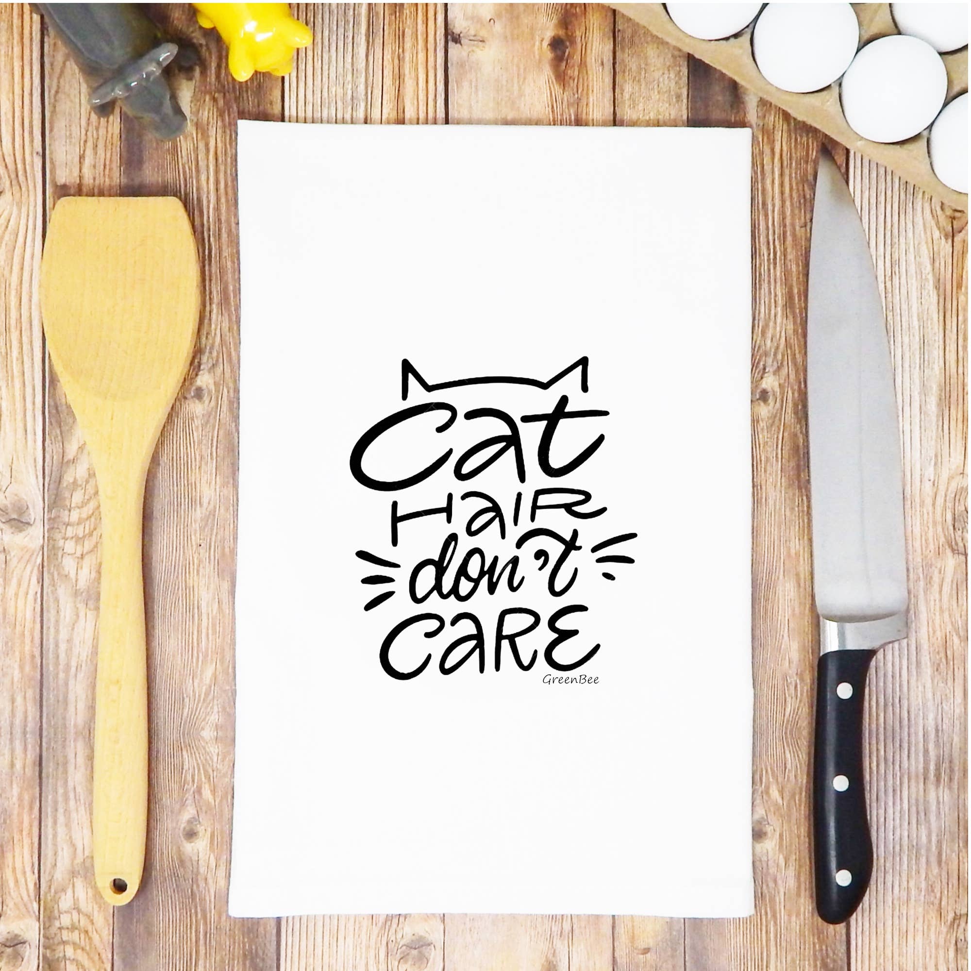 Green Bee Tea Towels - Wholesale Tea Towel - Cat Towel | Funny Tea Towels | Cat Kitchen Tea Towels5