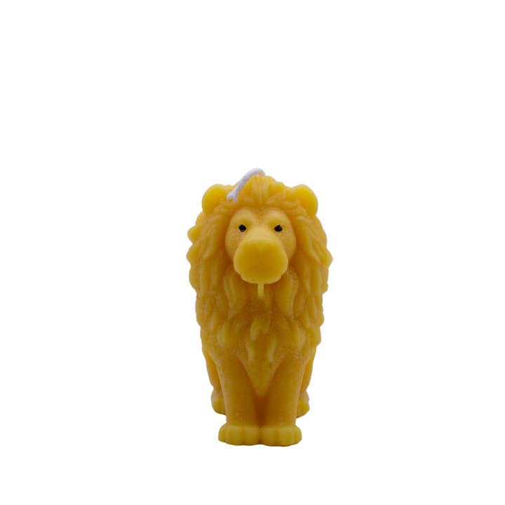 Beeswax Lion Candle for wholesale by More Bees Please