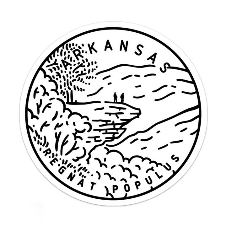 Arkansas Sticker for wholesale by Albion Mercantile Co.
