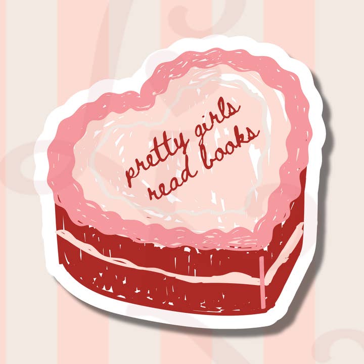 Pæne piger læser vinylklistermærke for engroshandel hos Lover's Library