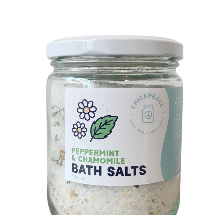 Organic Botanical Bath Salts for wholesale by Chickpeace Zero Waste Refillery