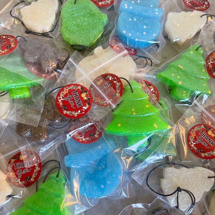 Stay Fresh’ies Air Fresheners - Wholesale Car Freshener - Unisex - 2” Christmas/Winter Thank You Freshies 0
