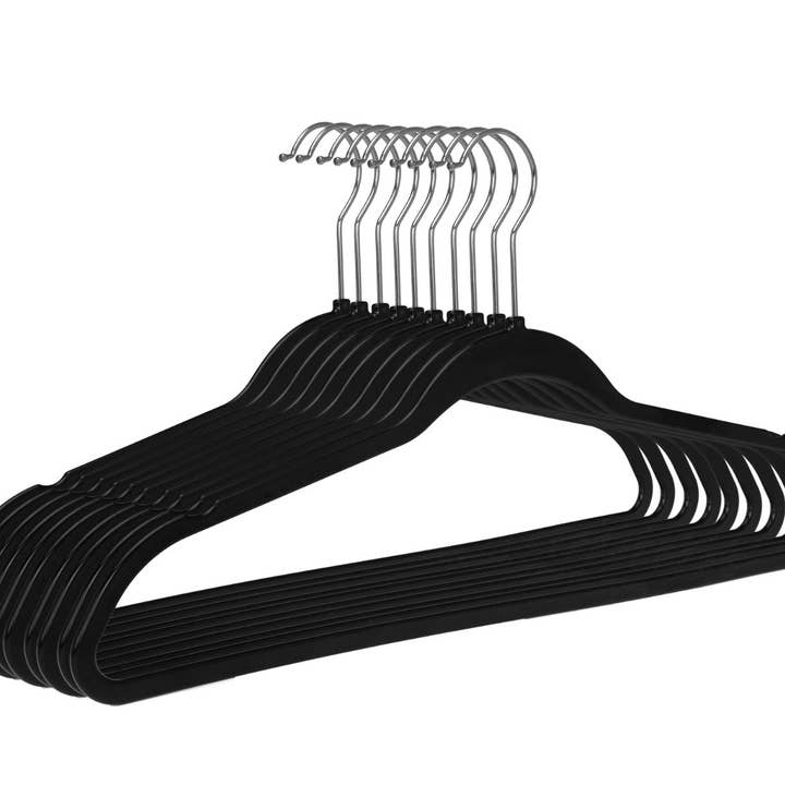 Quality Hangers - Wholesale Clothes hangers - Space saving Plastic Shirt Hangers - 200/case12